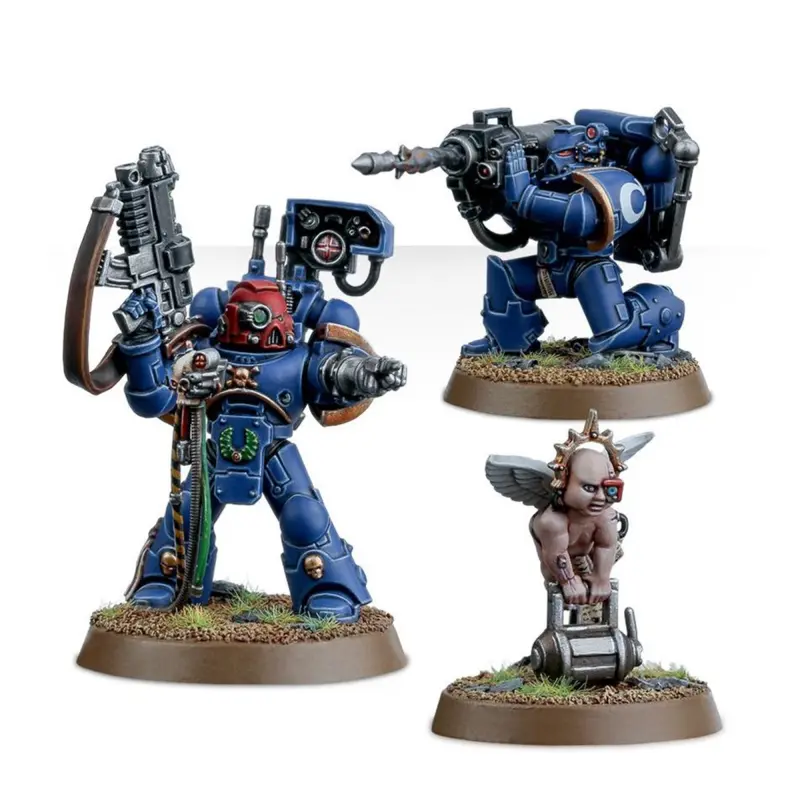 Space marines devastator squad, warhammer 40000, games workshop,model 48-15